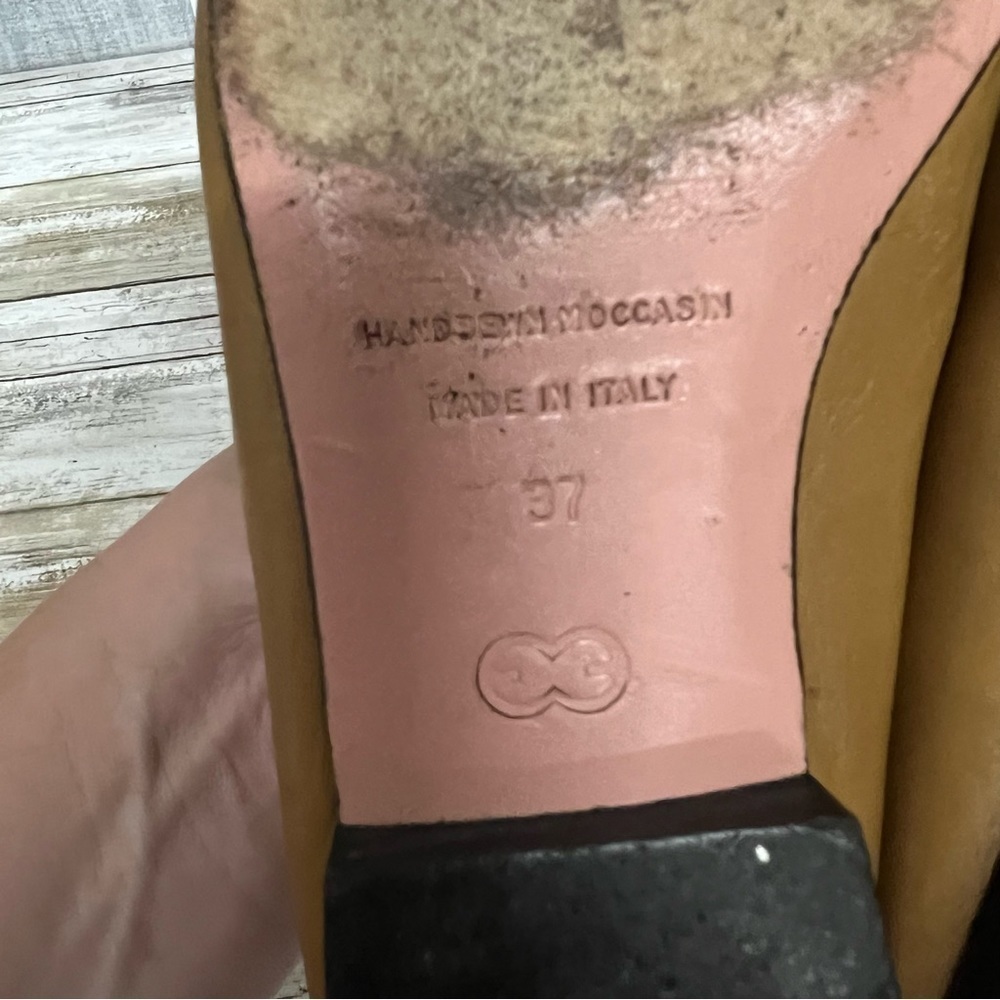 Escada Tan Leather Loafers - Picture 13 of 14